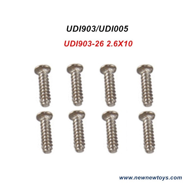 UDI005 RC Boat Parts-Screw UDI903-26, 2.6X10