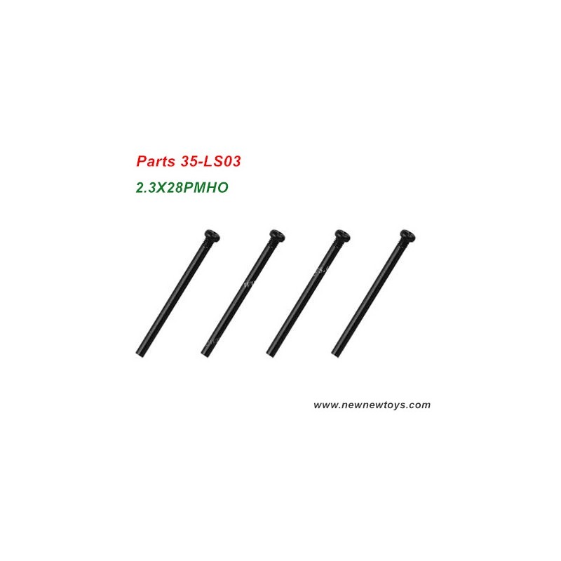 RC Car XLH Xinlehong Q901 Parts 35-LS03, Round Headed Screw 2.3X28PMHO