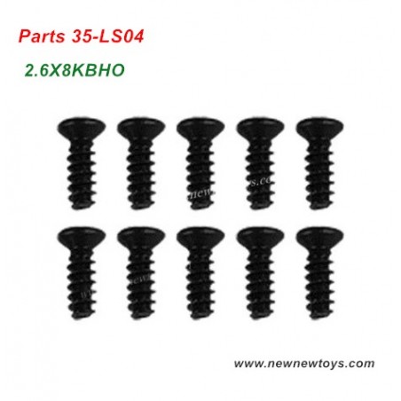 RC Car XLH Xinlehong Q901 Parts 35-LS04, Countersunk Head Screw 2.6X8KBHO