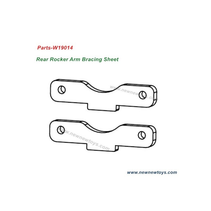 XLF F19A Parts Rear Rocker Arm Bracing Sheet W19014