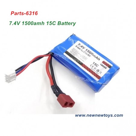 SCY 16104/16104 PRO Battery 7.4V 1500mAh 15C 6316